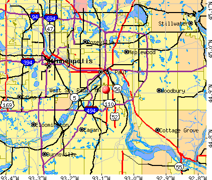 West St. Paul, MN map
