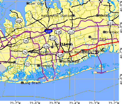 North Massapequa, NY map