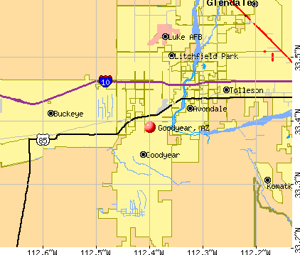 Goodyear, AZ map
