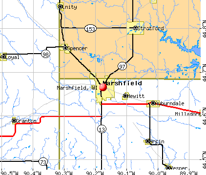 Marshfield, WI map