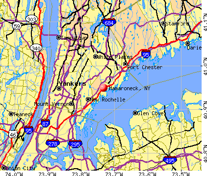 Mamaroneck, NY map