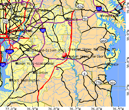 Greater Upper Marlboro, MD map