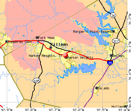 Harker Heights, TX map