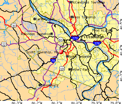 Scott Township, PA map