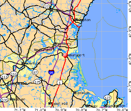 Newburyport, MA map