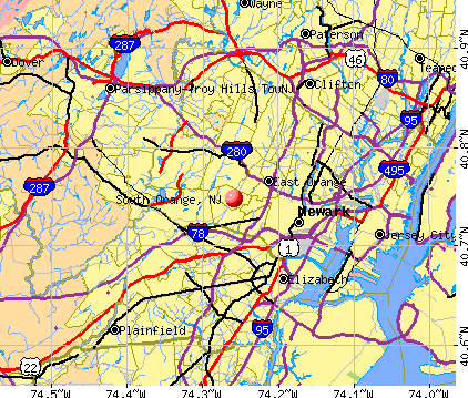 South Orange, NJ map