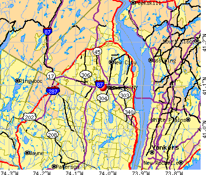 Nanuet, NY map