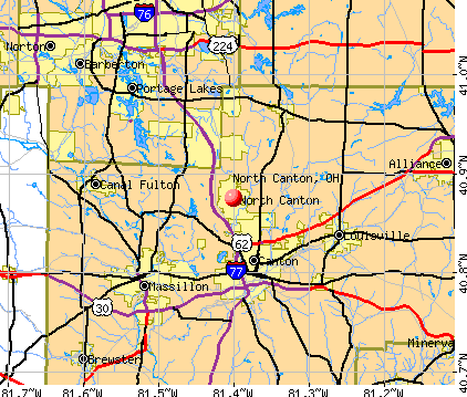 North Canton, OH map
