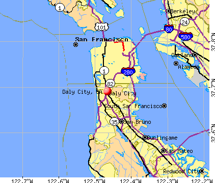 Daly City, CA map