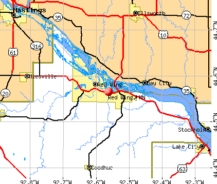 Red Wing, MN map