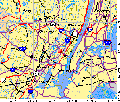 Secaucus, NJ map