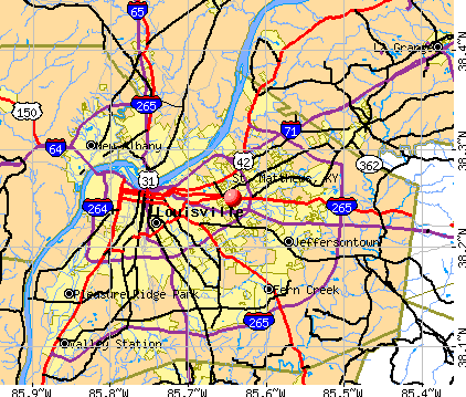 St. Matthews, KY map