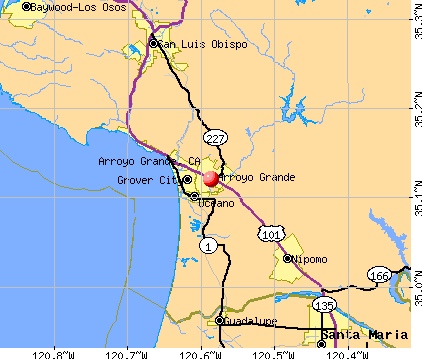 Arroyo Grande, CA map