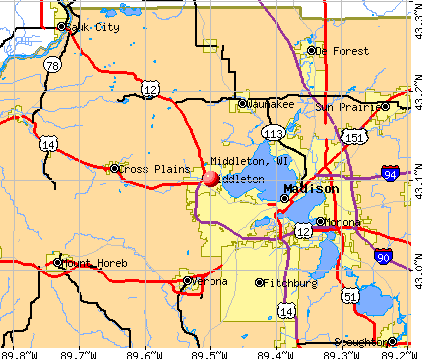 Middleton, WI map