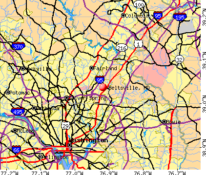Beltsville, MD map