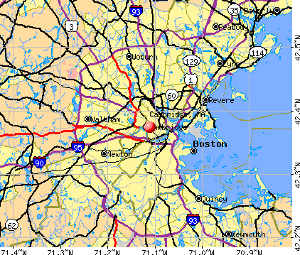 Cambridge, MA map