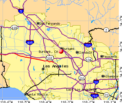 Burbank, California (CA) profile: population, maps, real estate ...