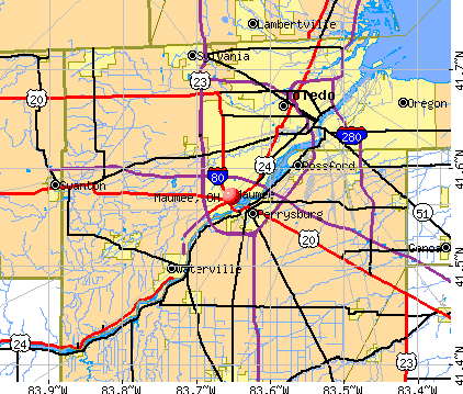 Maumee, OH map