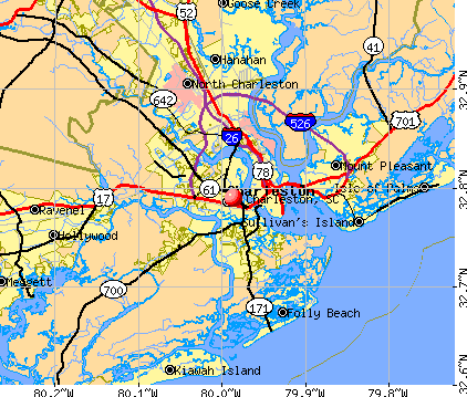 Charleston, SC map