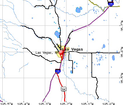 Las Vegas, NM map