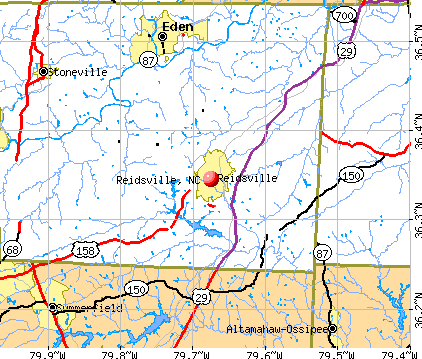 Reidsville, NC map