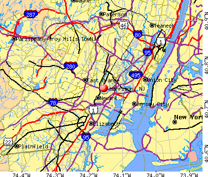 Harrison, NJ map