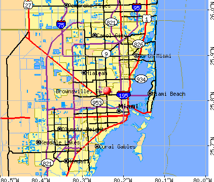 Brownsville, FL map