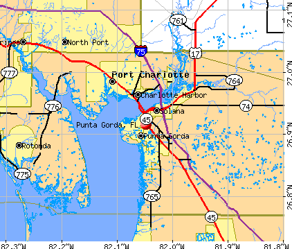 Punta Gorda, FL map