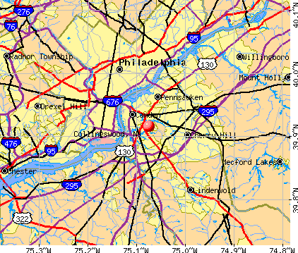 Collingswood, NJ map