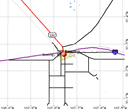 Deming, NM map