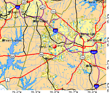 Cary, NC map