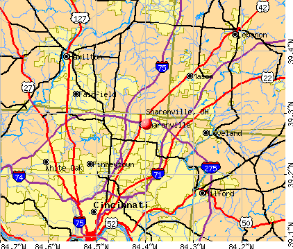 Sharonville, OH map