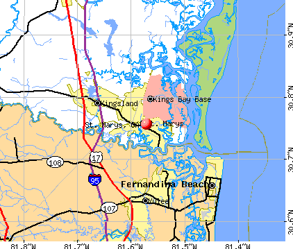 St. Marys, GA map