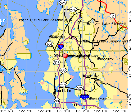 Lake Forest Park, WA map