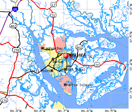 Beaufort, SC map