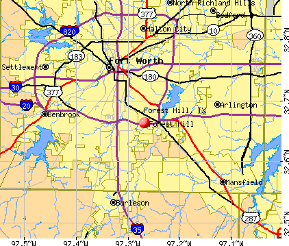 Forest Hill, TX map