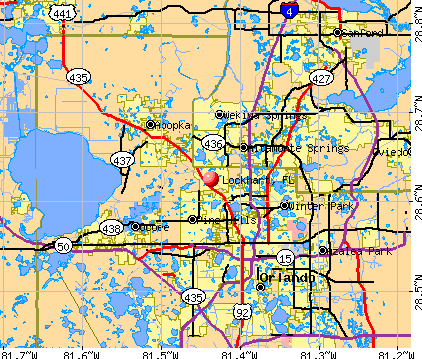Lockhart, FL map