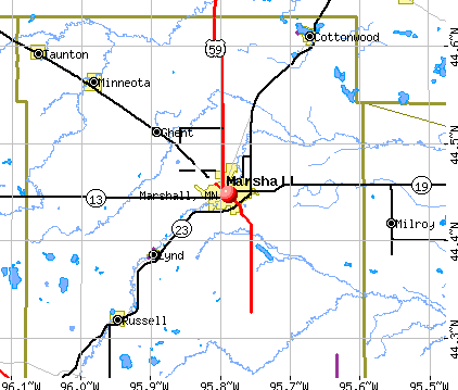 Marshall, MN map