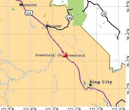 Greenfield, CA map