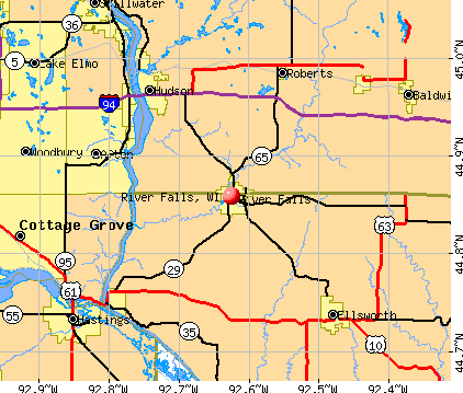 River Falls, WI map