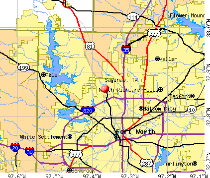 Saginaw, TX map