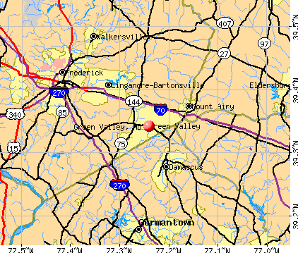 Green Valley, MD map