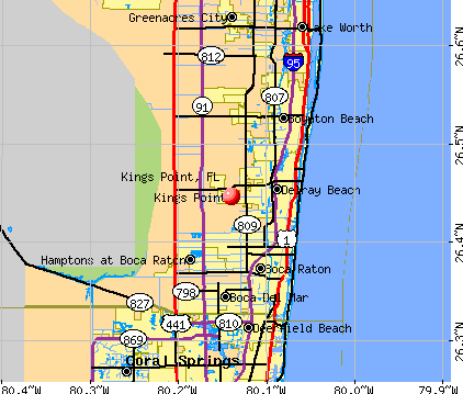 Kings Point, FL map