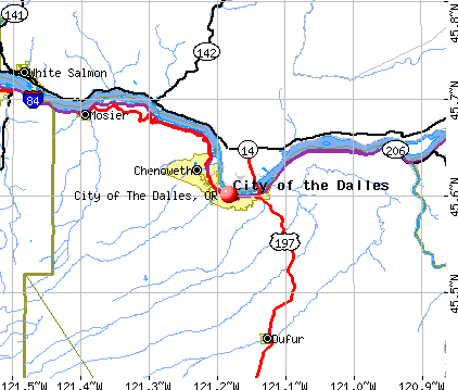 City of The Dalles, OR map