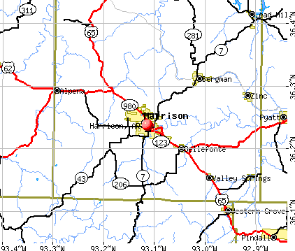 Harrison, AR map