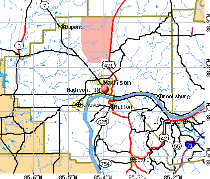 Madison, IN map