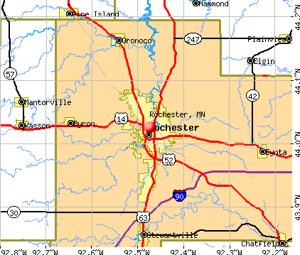 Rochester, MN map