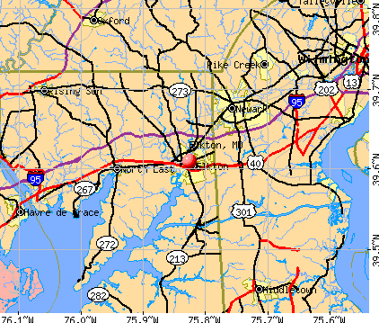 Elkton, MD map