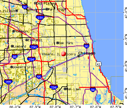 Cicero, IL map