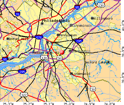 Haddonfield, NJ map
